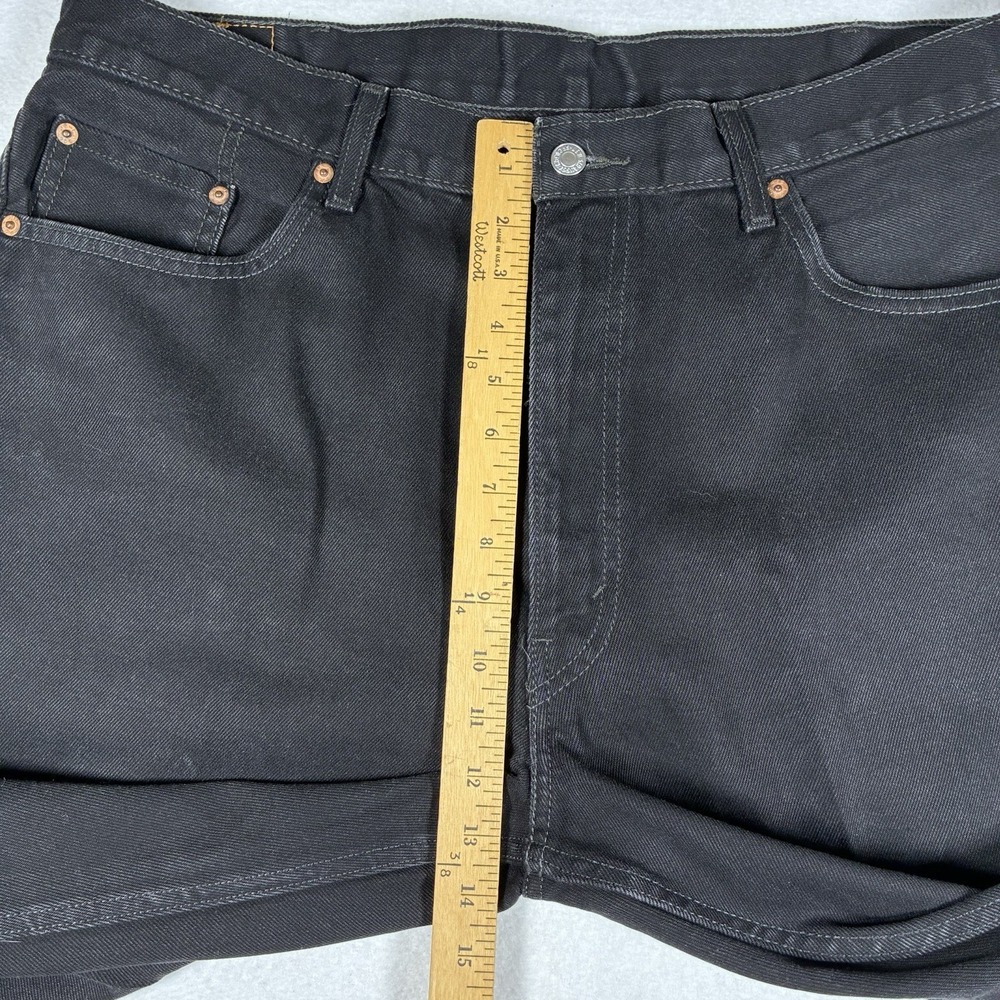 Levi's 550 Jeans Men's 40x30 Black Denim Relaxed Tapered Leg High Rise Workwear - Picture 10 of 15
